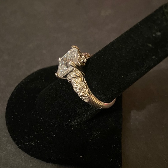 Judith Ripka silver ring - Picture 7 of 8